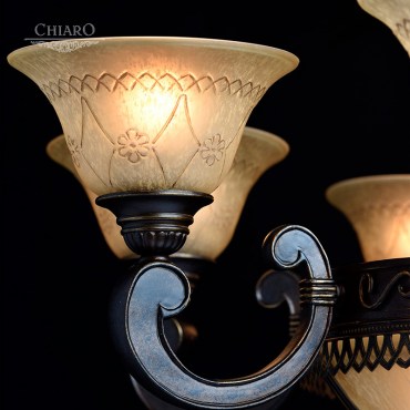 Люстра потолочная CHIARO 382012812 Айвенго 12x60W E27